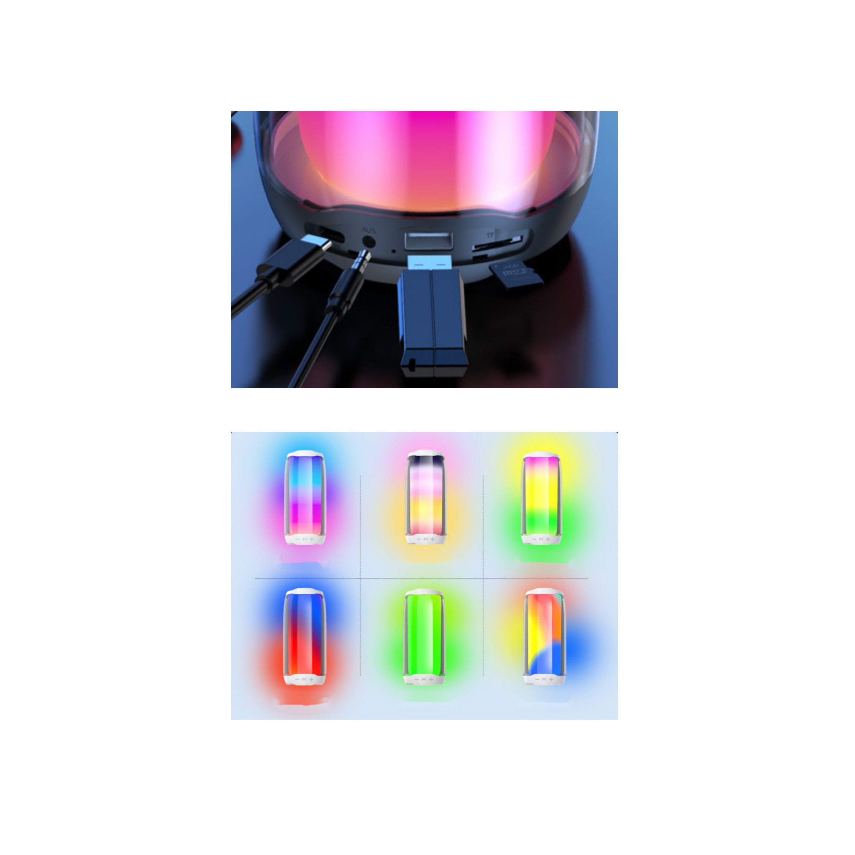 Wireless Speaker with LED Light (direct import) 3