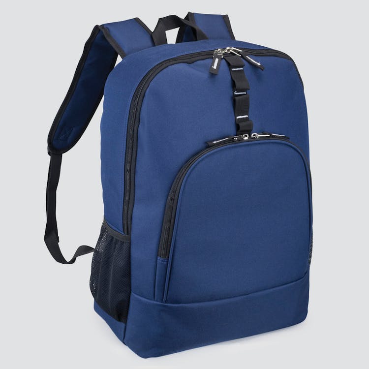 18" Classic Computer Backpacks - Navy Padded Back Panel 2