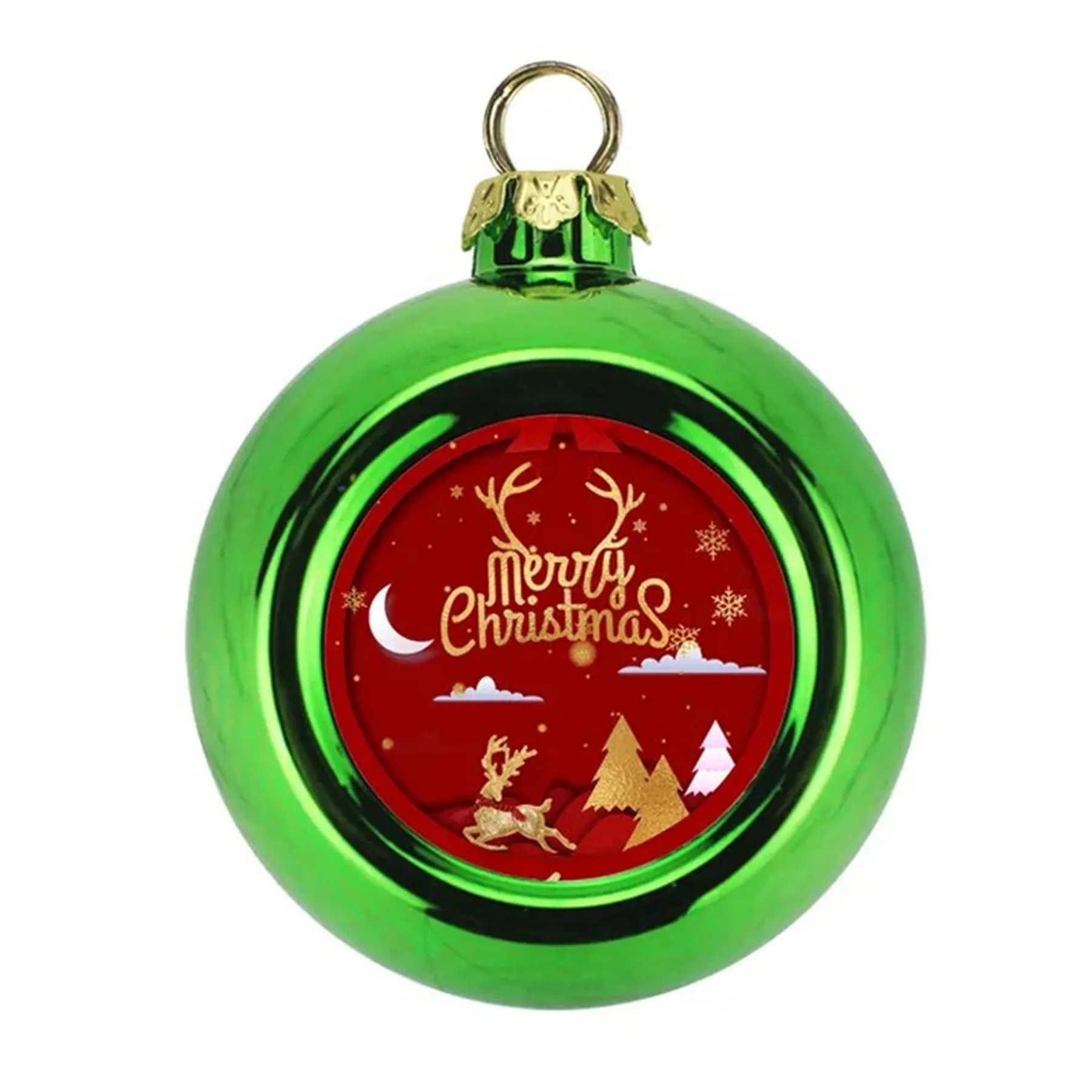 Plastic Christmas Tree Ornament Hanging Ball MOQ50 14
