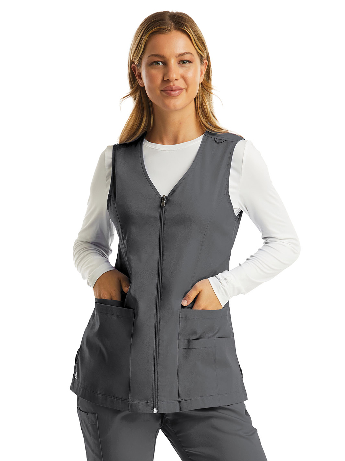 Maevn - Matrix - Women's Five-Pocket Zip-Front V-Neck Vest 8