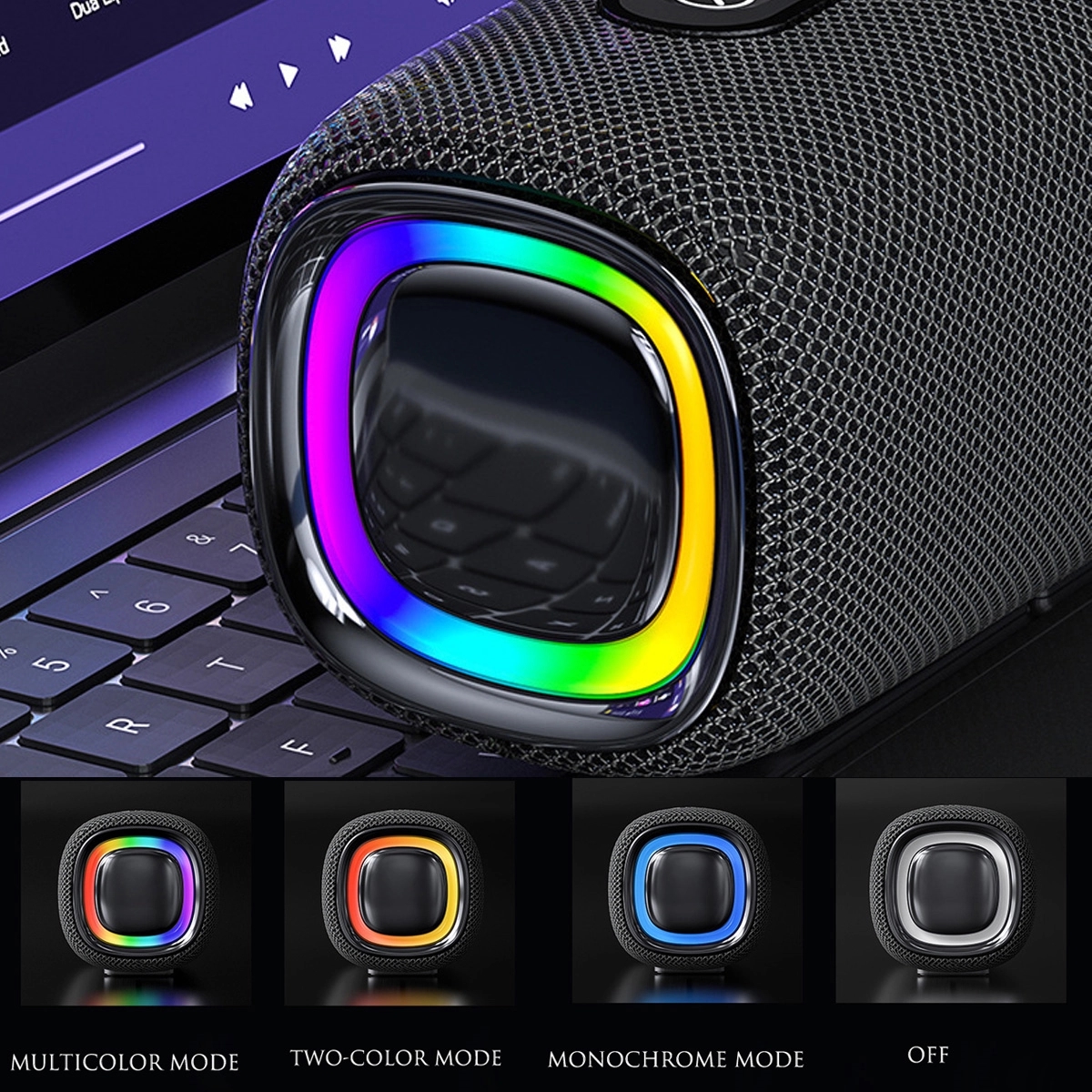 Smart Bluetooth Speaker With Rgb Light 2