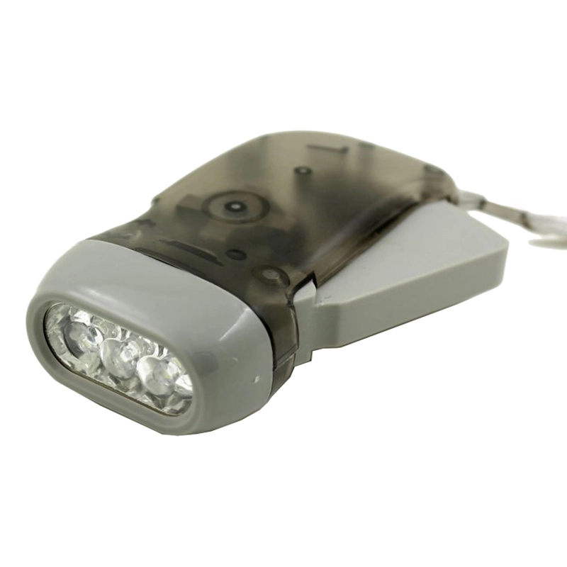 3 LED Hand-Powered Flashlight 7
