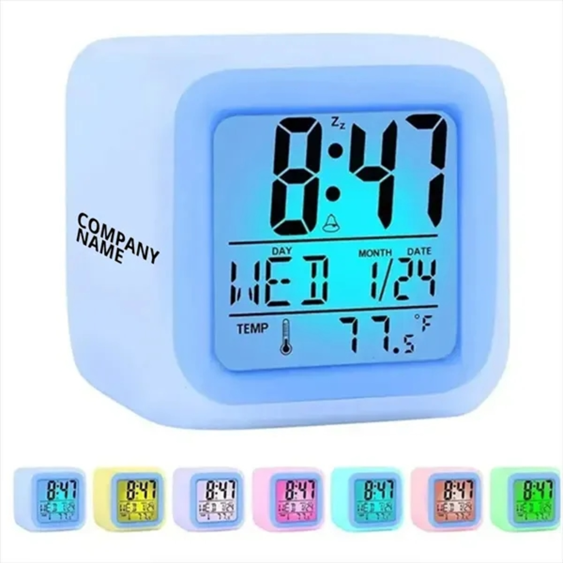 LED Color Changing Night Light with Clock
2