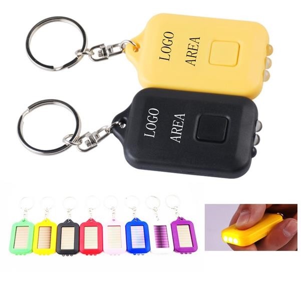 Solar Flashlight Keychain 1