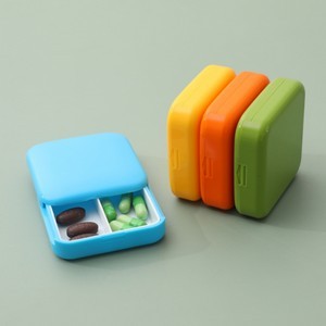 Push Pull Pill Case With 2 Compartments 3