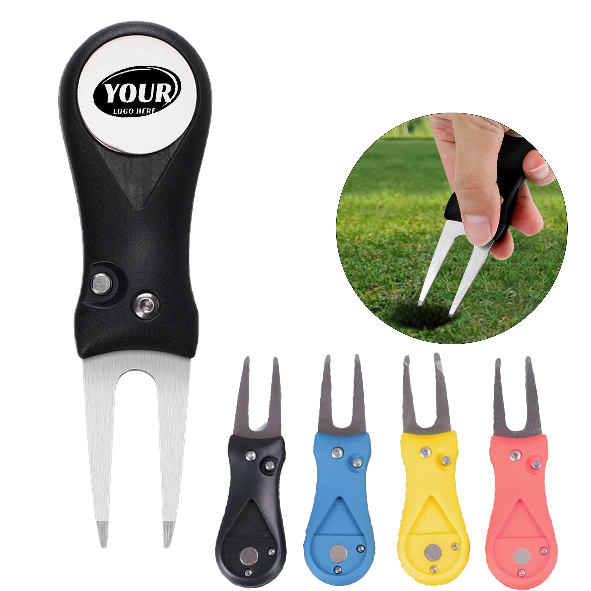 Portable Folding Golf Divot Tool 2