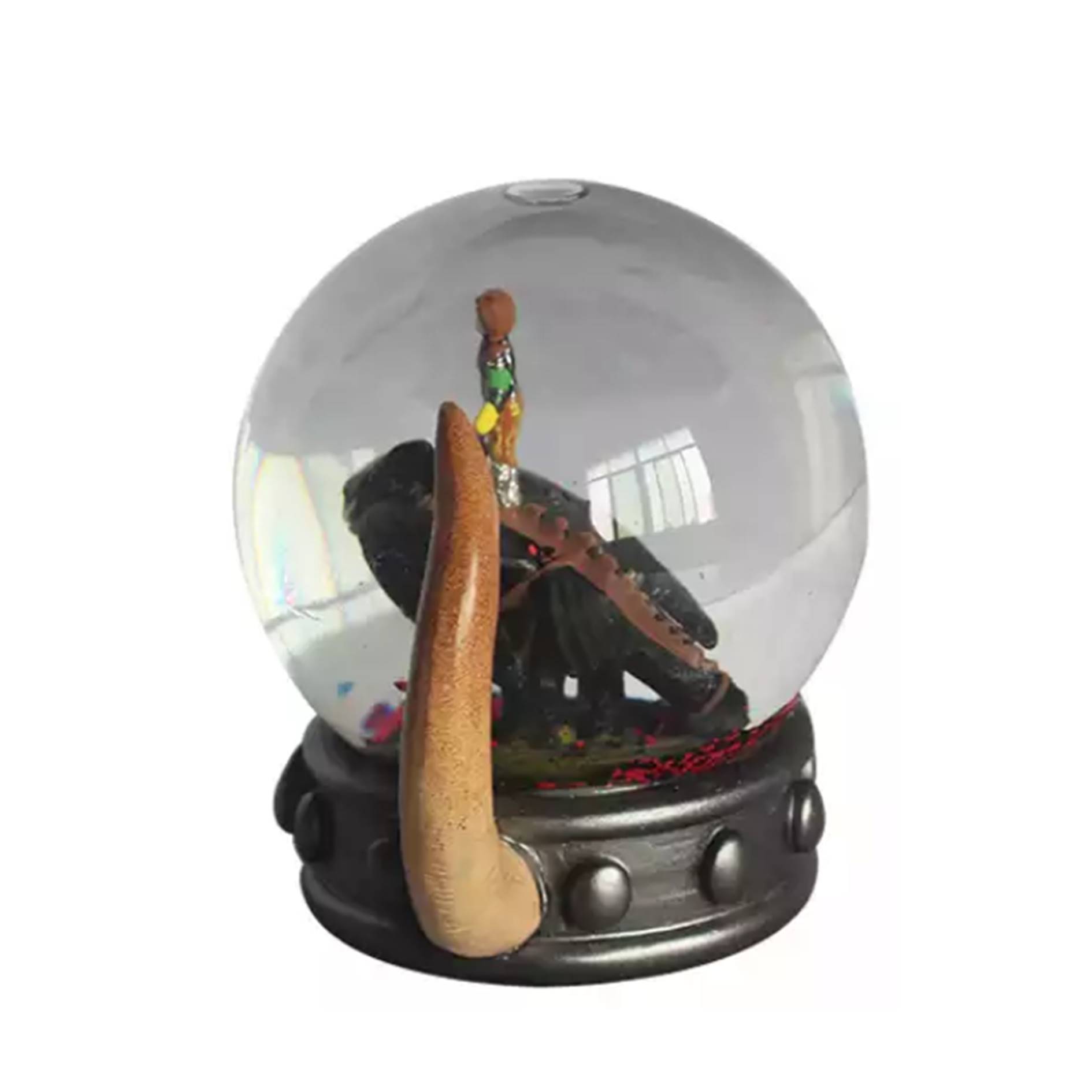 Custom Horn Base Glass Snow Globe 2