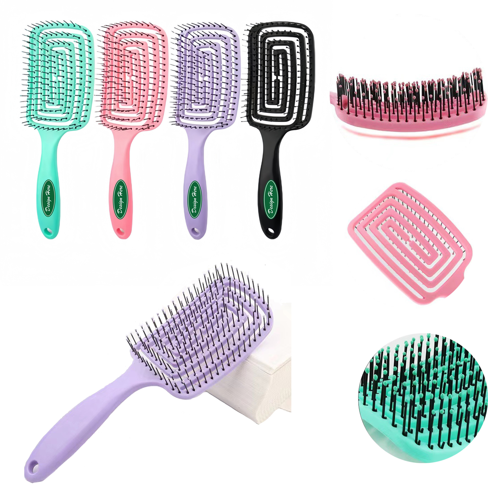 MOQ 50 Wet and Dry Hair Comb Tool Salon Hairdressing 1