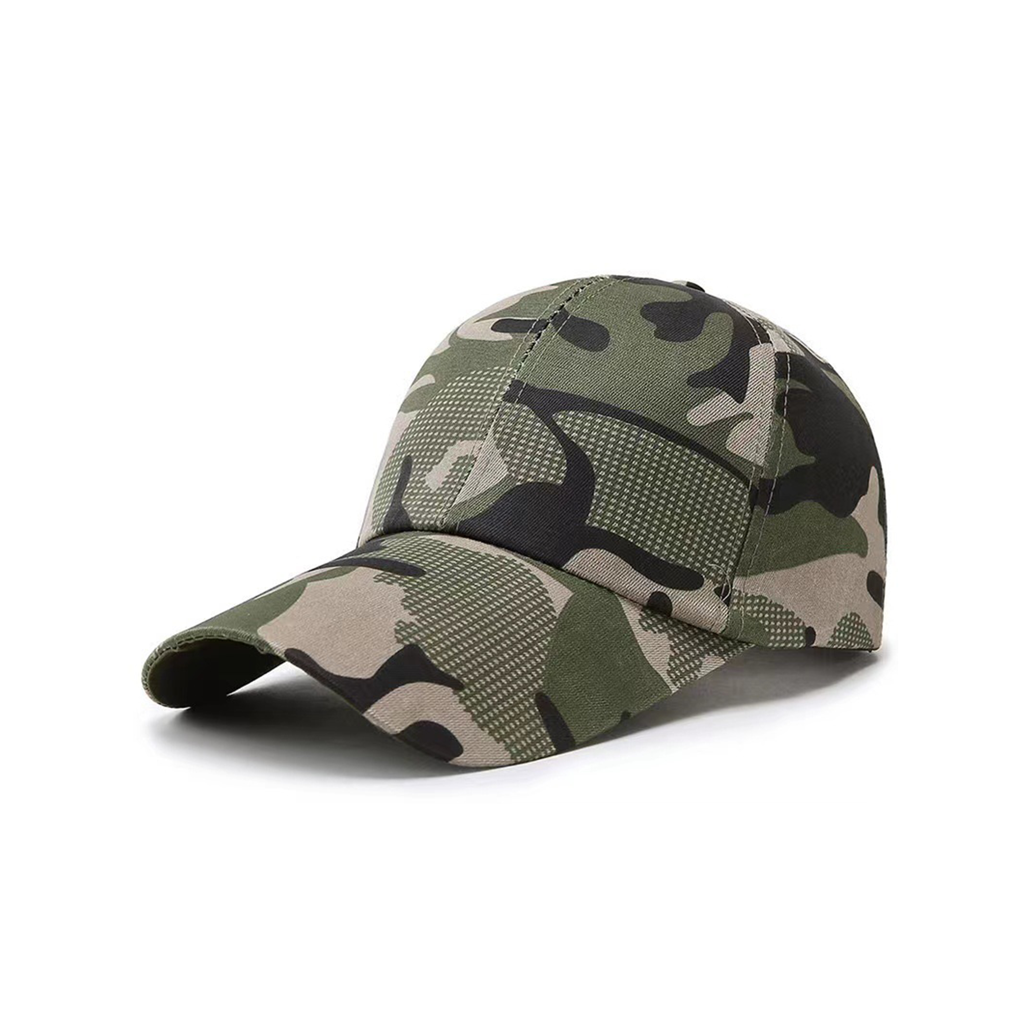 Camouflage Cotton Baseball Cap Adjustable Strap 10