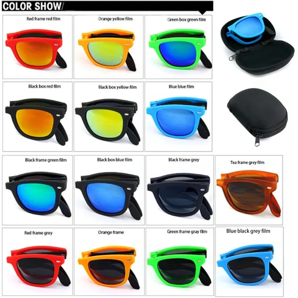 Compact Foldable Sunglasses With Case 7