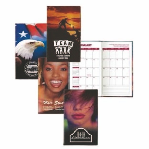 Stock Theme Full-Color Vinyl Cover Monthly Planner 1