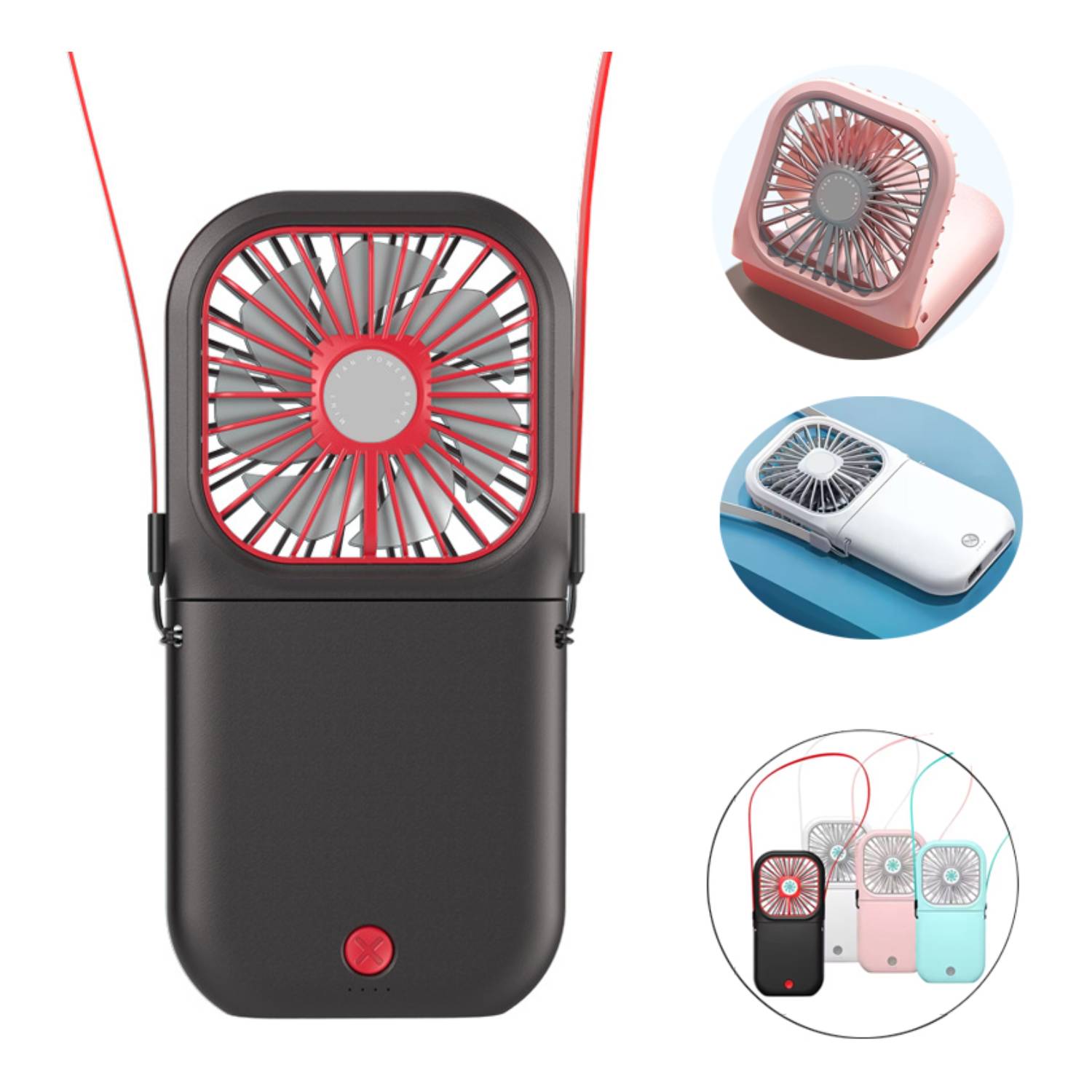2-in-1 Multifunction Foldable Fan with Power Bank 2