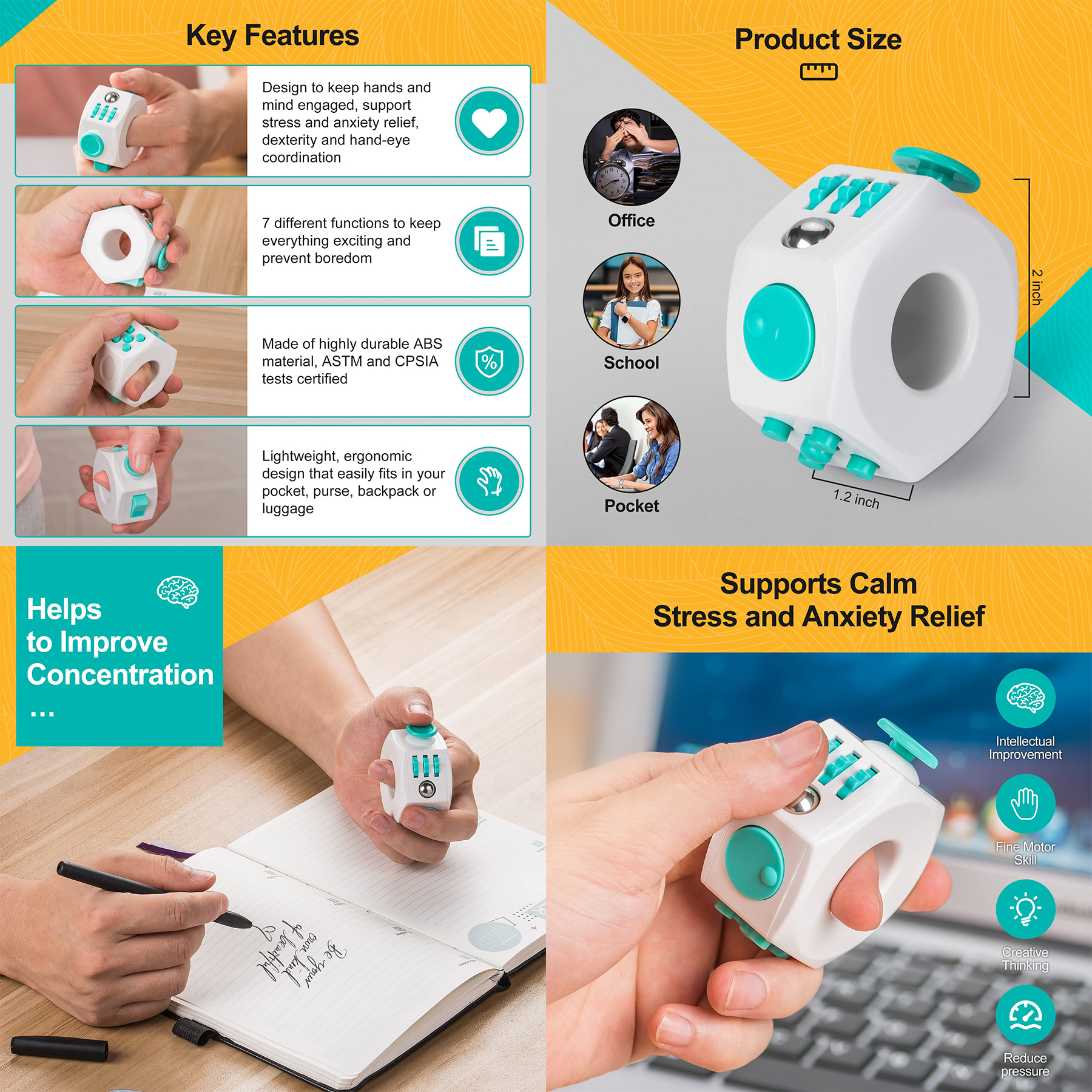 Fidget Cube Stress Relief Toy 2