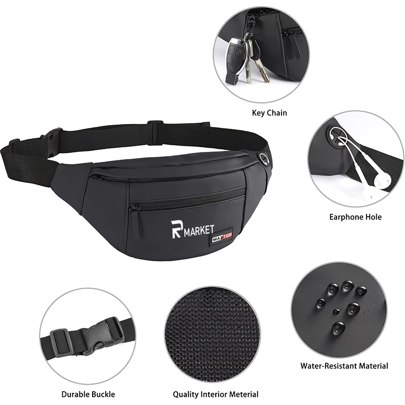 Waterproof Reflective Waist Pack made of high-quality Oxford fabric 5