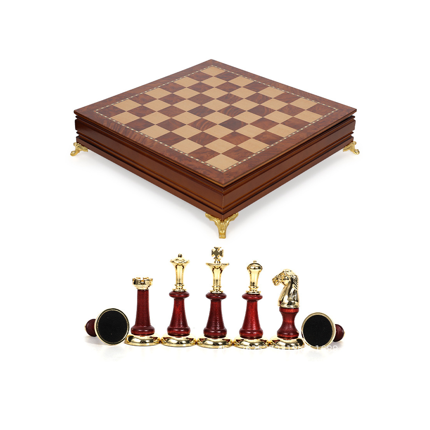 Wooden International Chess 3