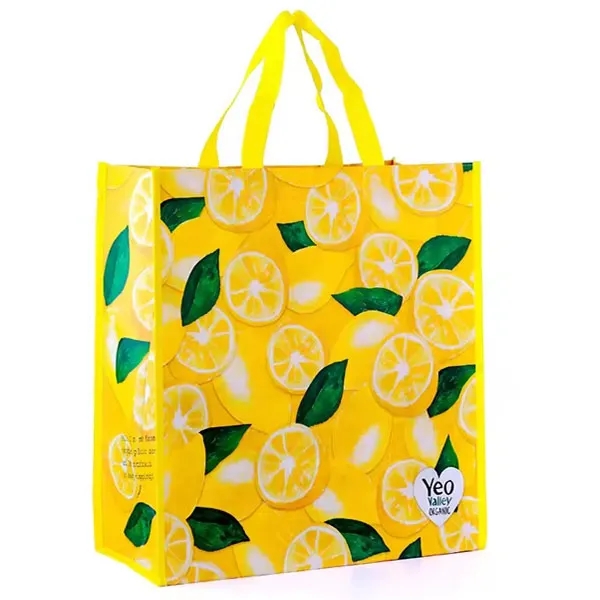 Promotional 100% RPET Laminated Grocery Tote Bags 11