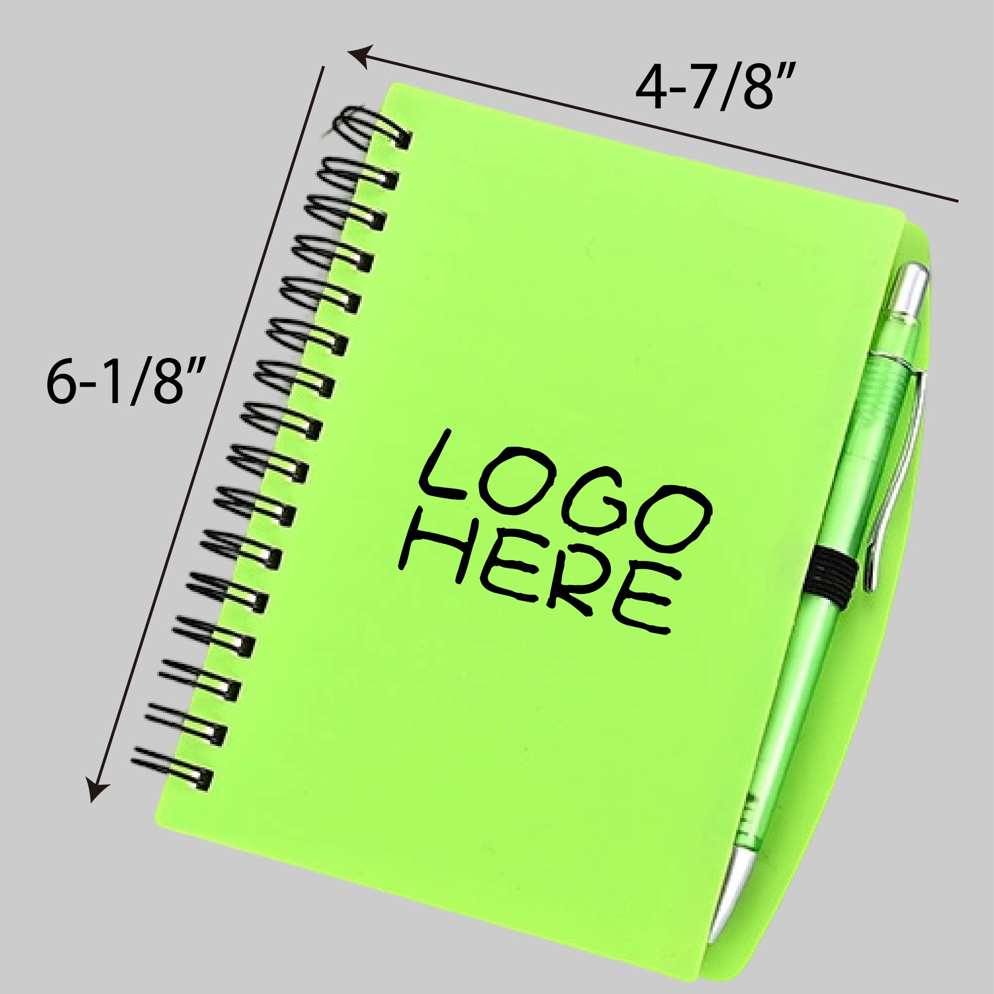 A5 Color-Pro Spiral Unlined Notebook with Pen 1