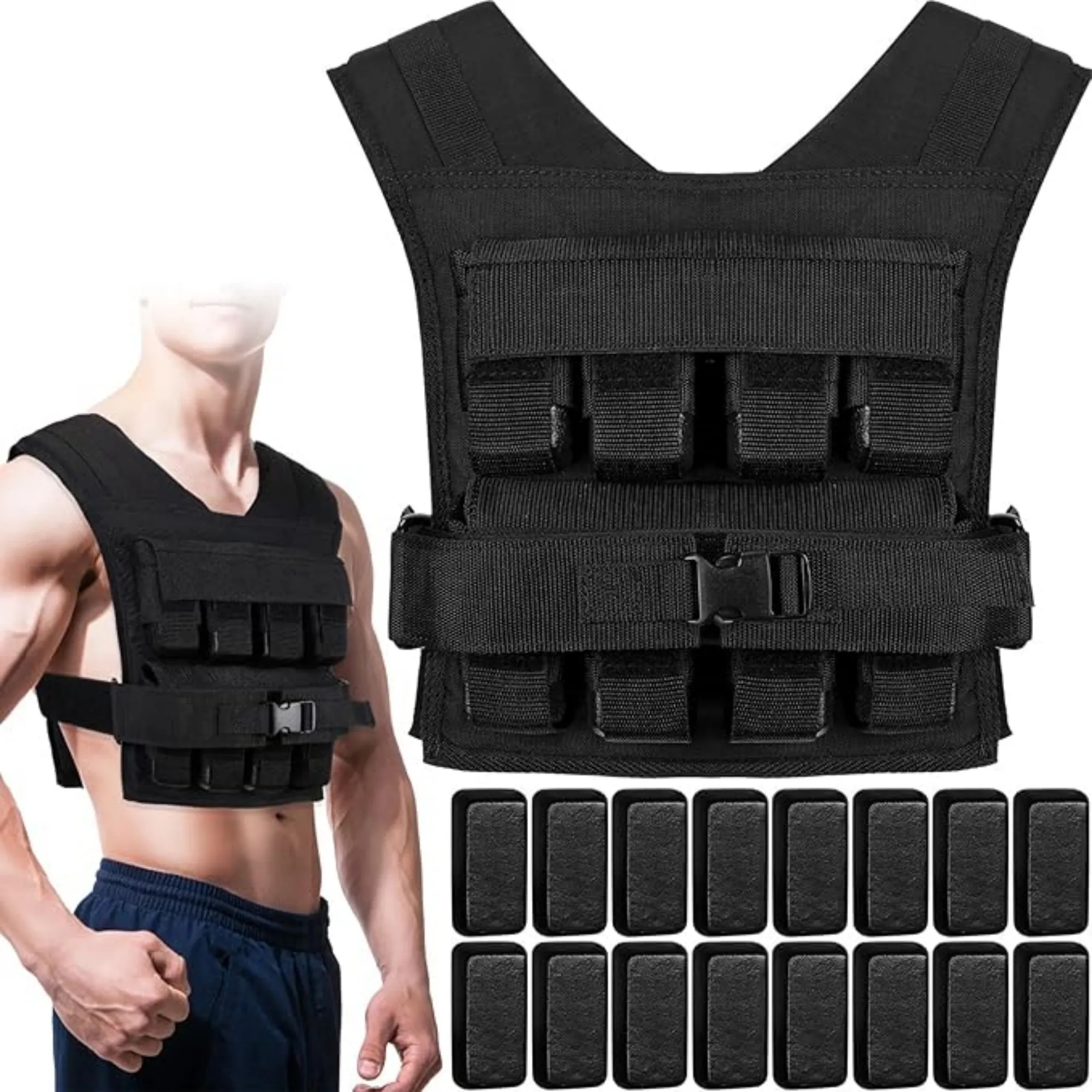 Breathable Adjustable Weighted Vest With Concealed Design 4