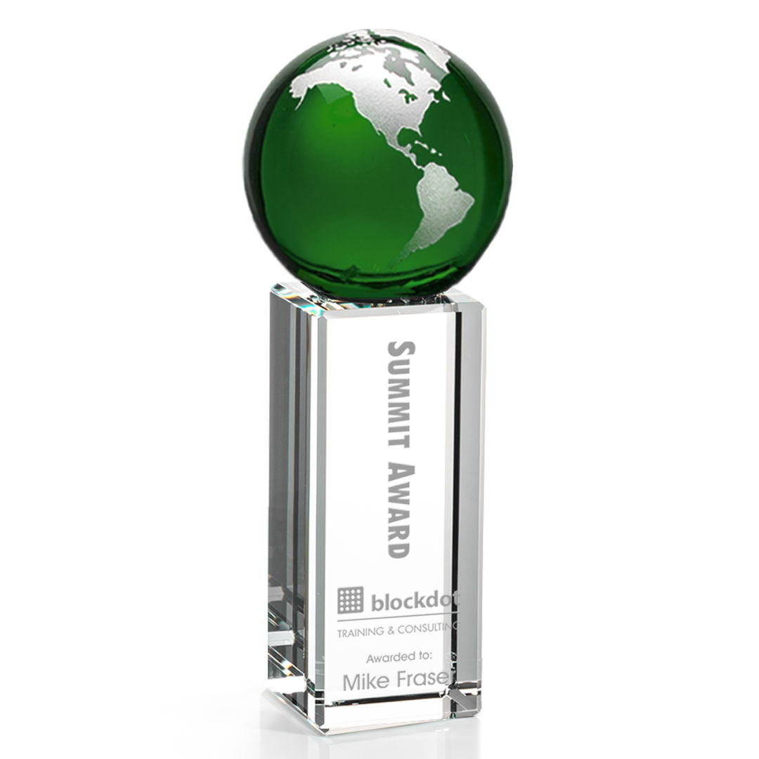 Luz Globe Award - Green/Silver 9