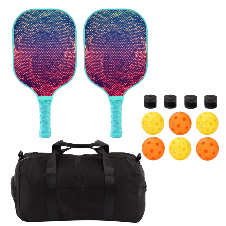 Glass Fiber Pickleball Set w/ Handle Bag