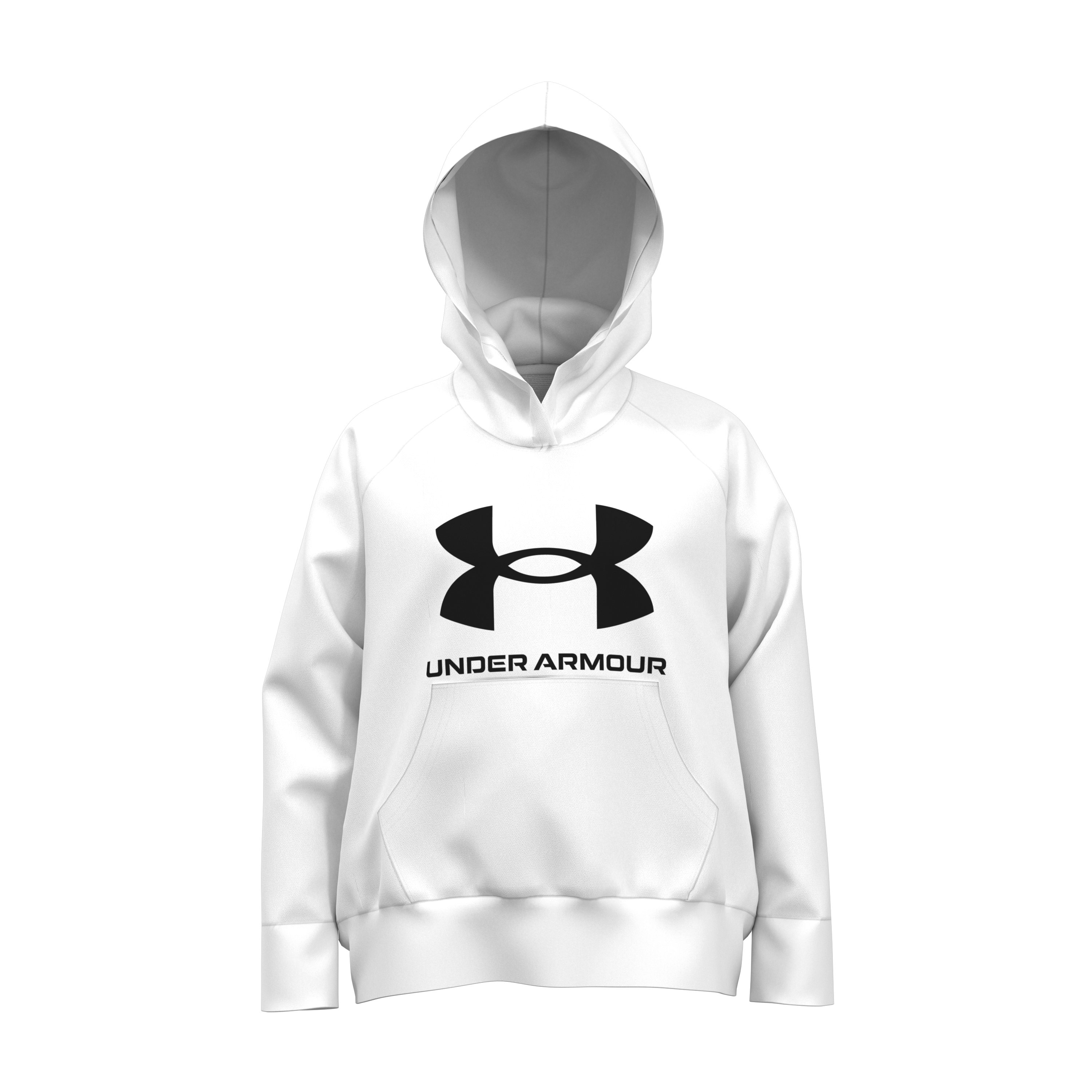 Girls' UA Rival Fleece Big Logo Print Fill Hoodie  6