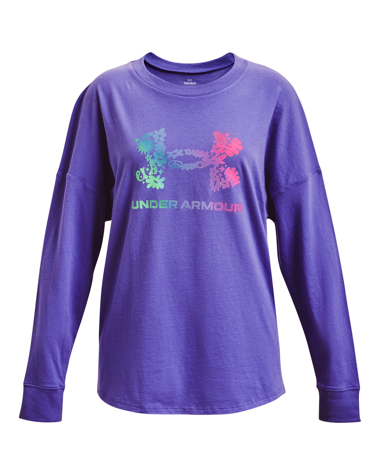 Girls' UA Groovy Gradient Logo Long Sleeve 3