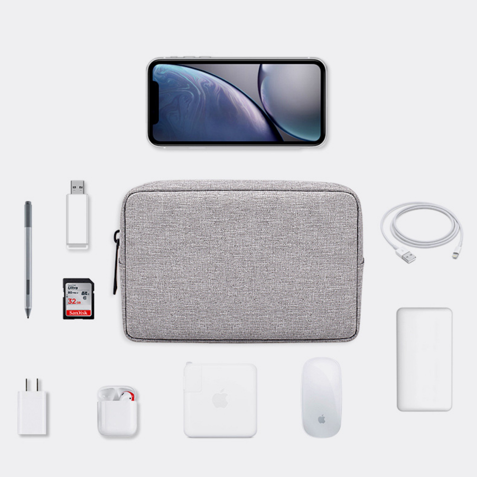 Portable Electronic Accessories Organizer Pouch Storage Bag 5