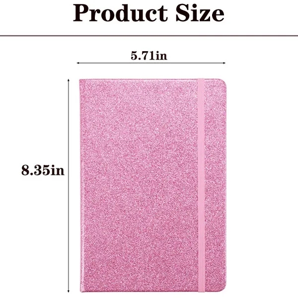 Colorful A5 Hardcover Glitter Writing Notebook 5
