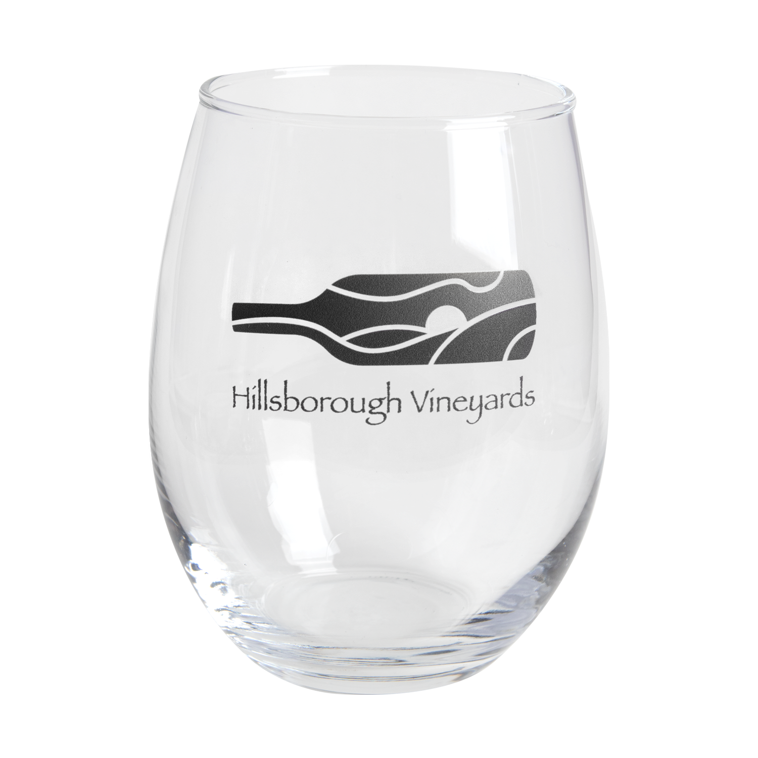 15 oz. Imported Stemless Wine Glass (1 Color Imprint) 2