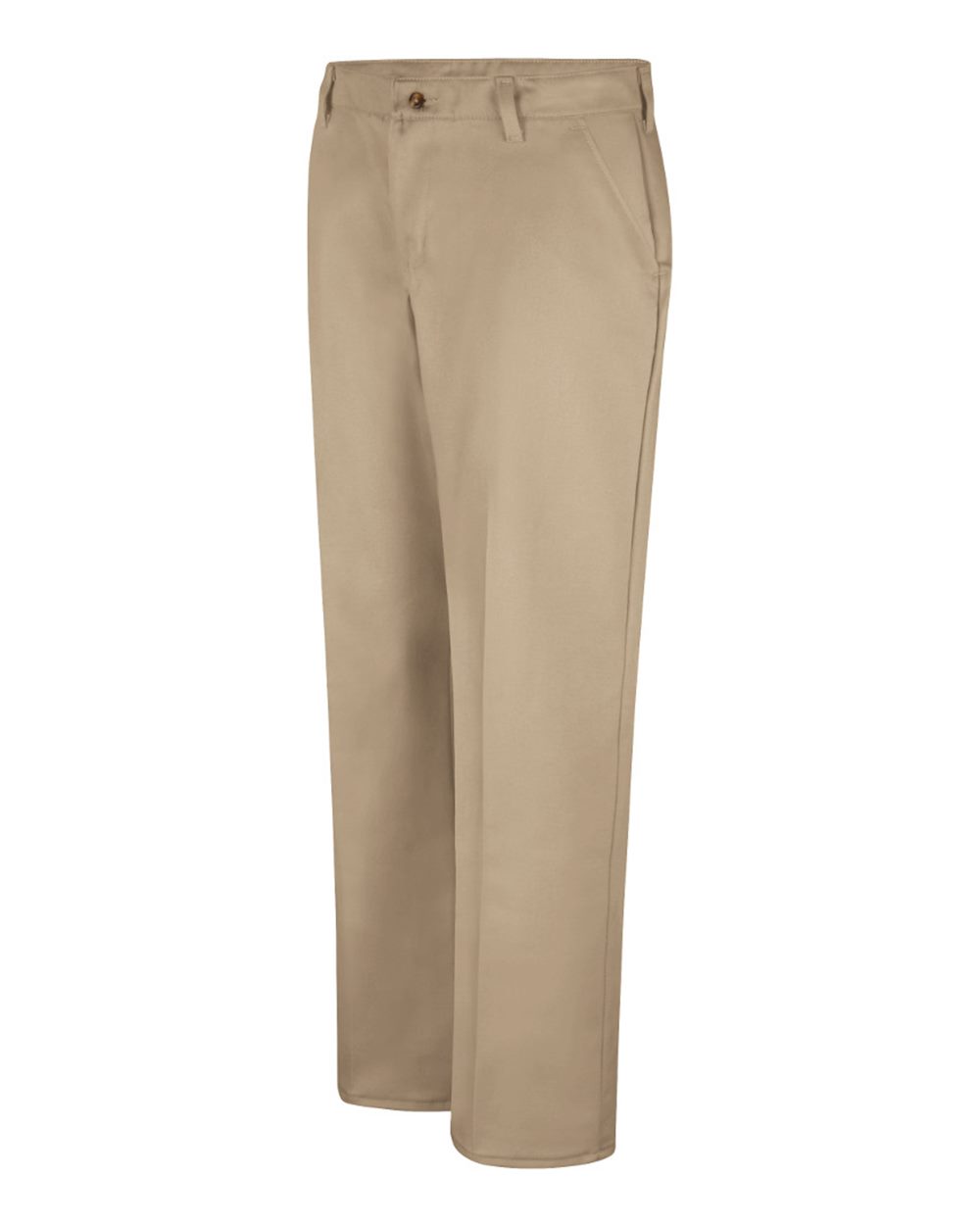 Women's Plain Front Cotton Pants - PC45 2