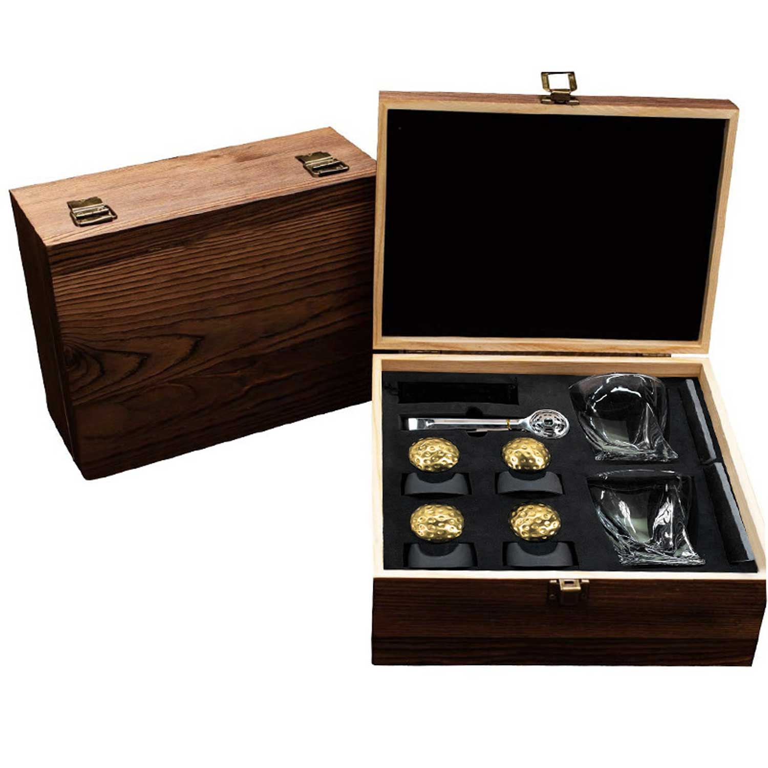 1.65in Steel Ice Balls - Golf Design Whiskey Chillers 7