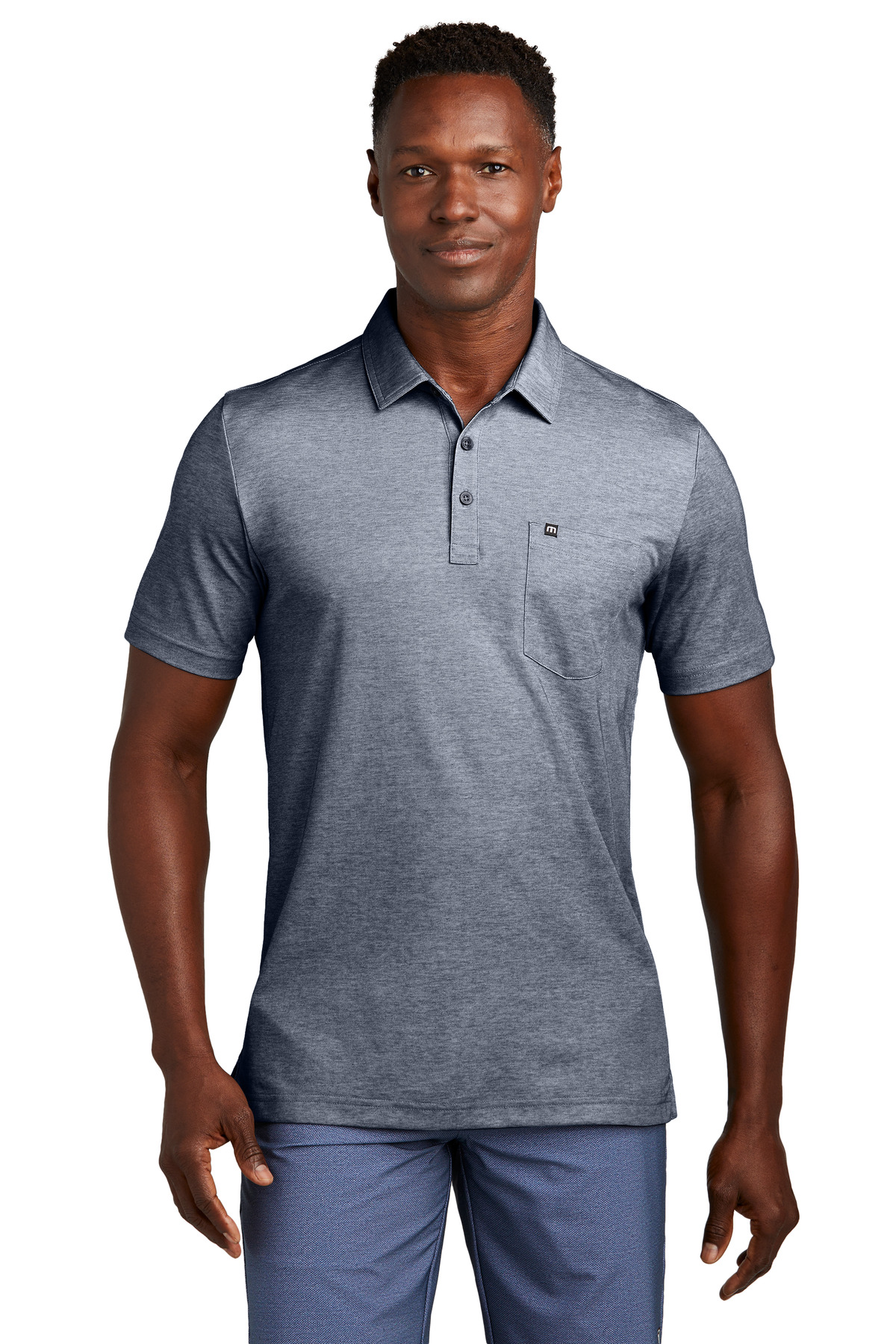 TravisMathew® Oceanside Heather Pocket Polo 1