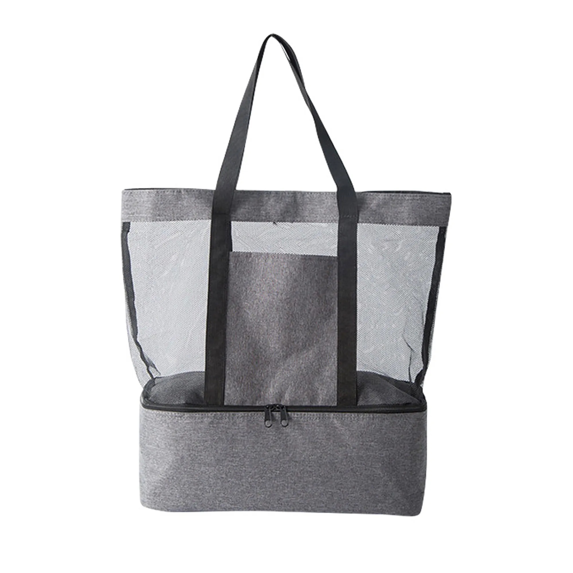 MOQ 10 Double-Layer Mesh Canvas Bag Wet/Dry Separation 4