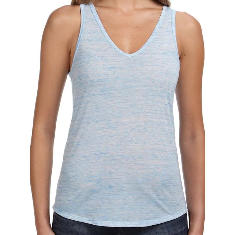 Bella Ladies Flowy V-Neck Tank 7
