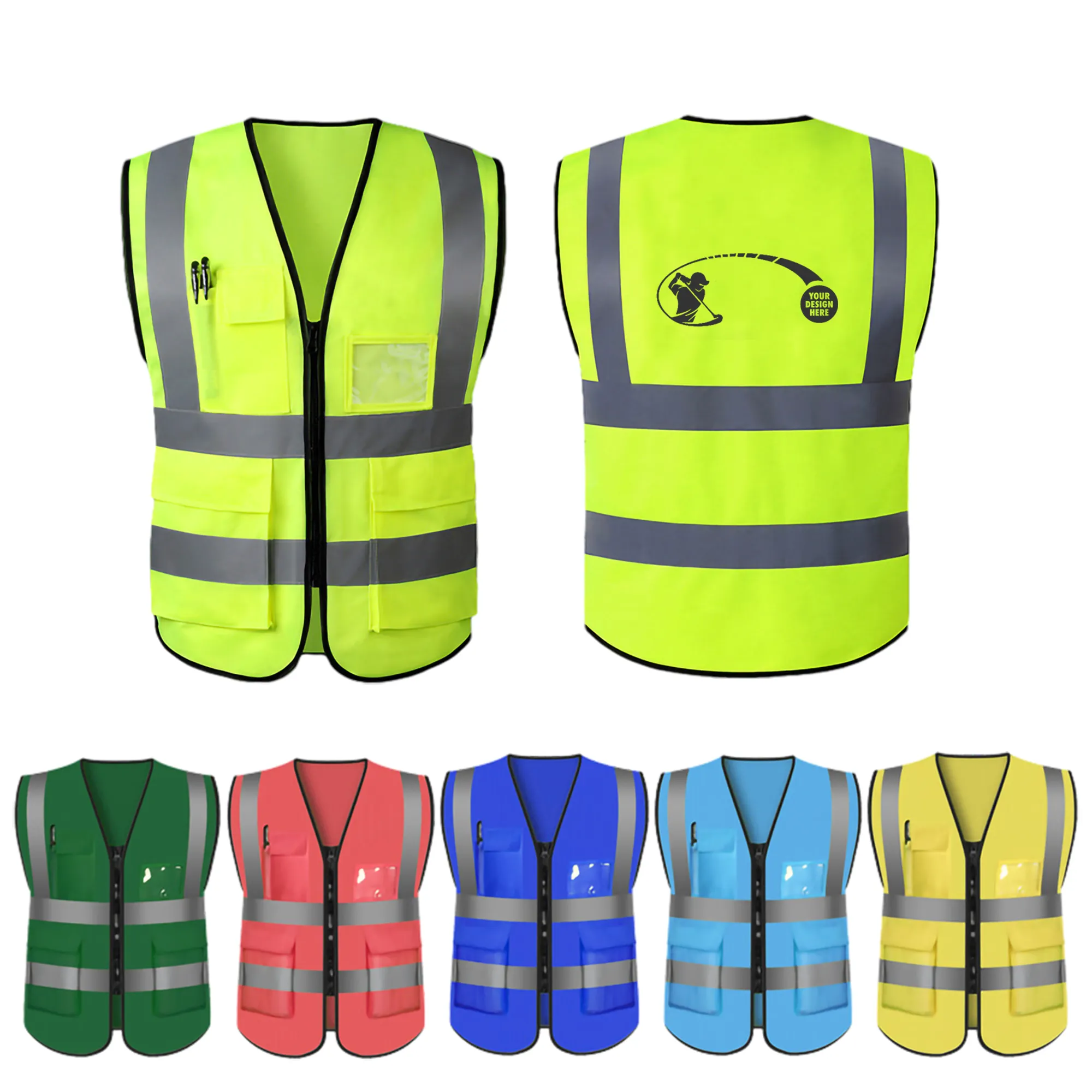 Safety Vest with Reflective Strips 3