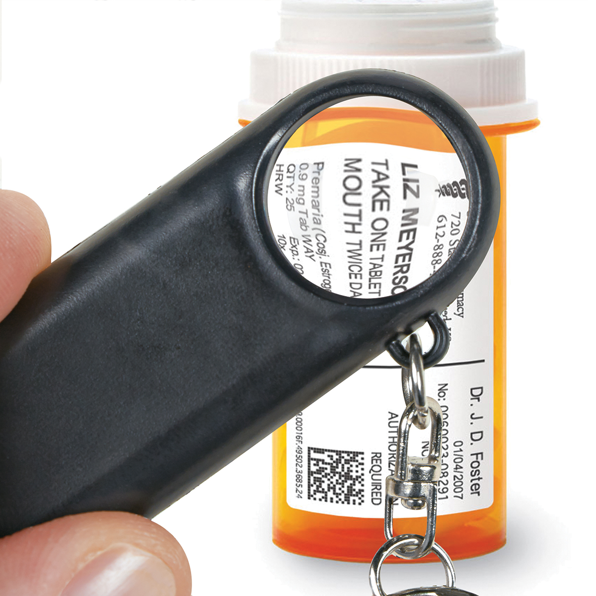 Magnifier And LED Light Key Chain 9