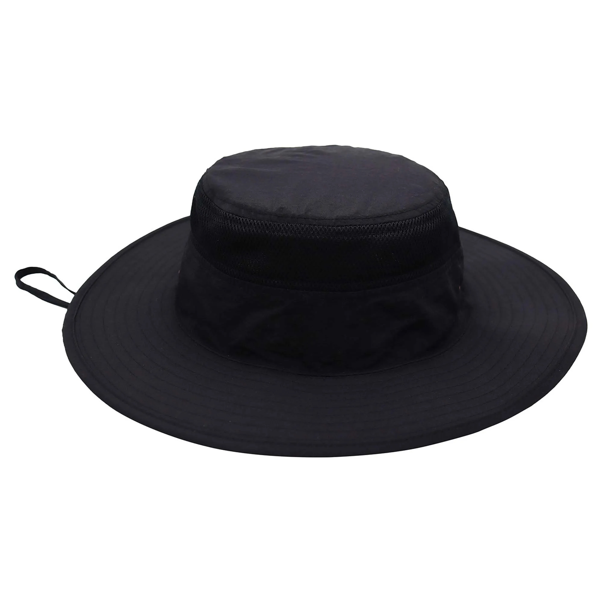 Wide Brim Bucket Hat With Strap 21