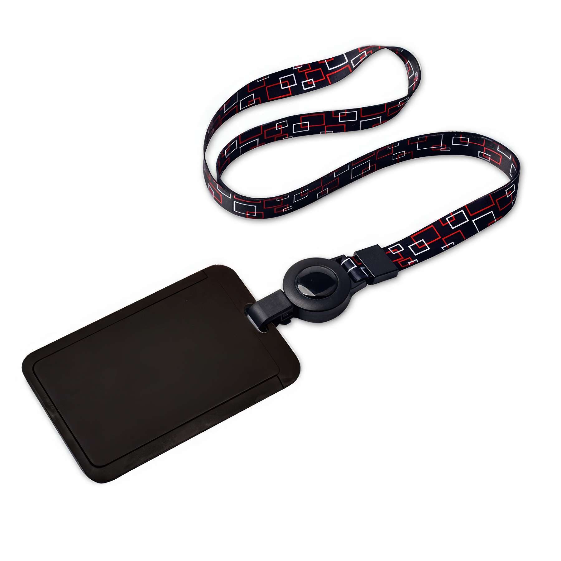 Sliding ID Badge Holder with Retractable Lanyard 2
