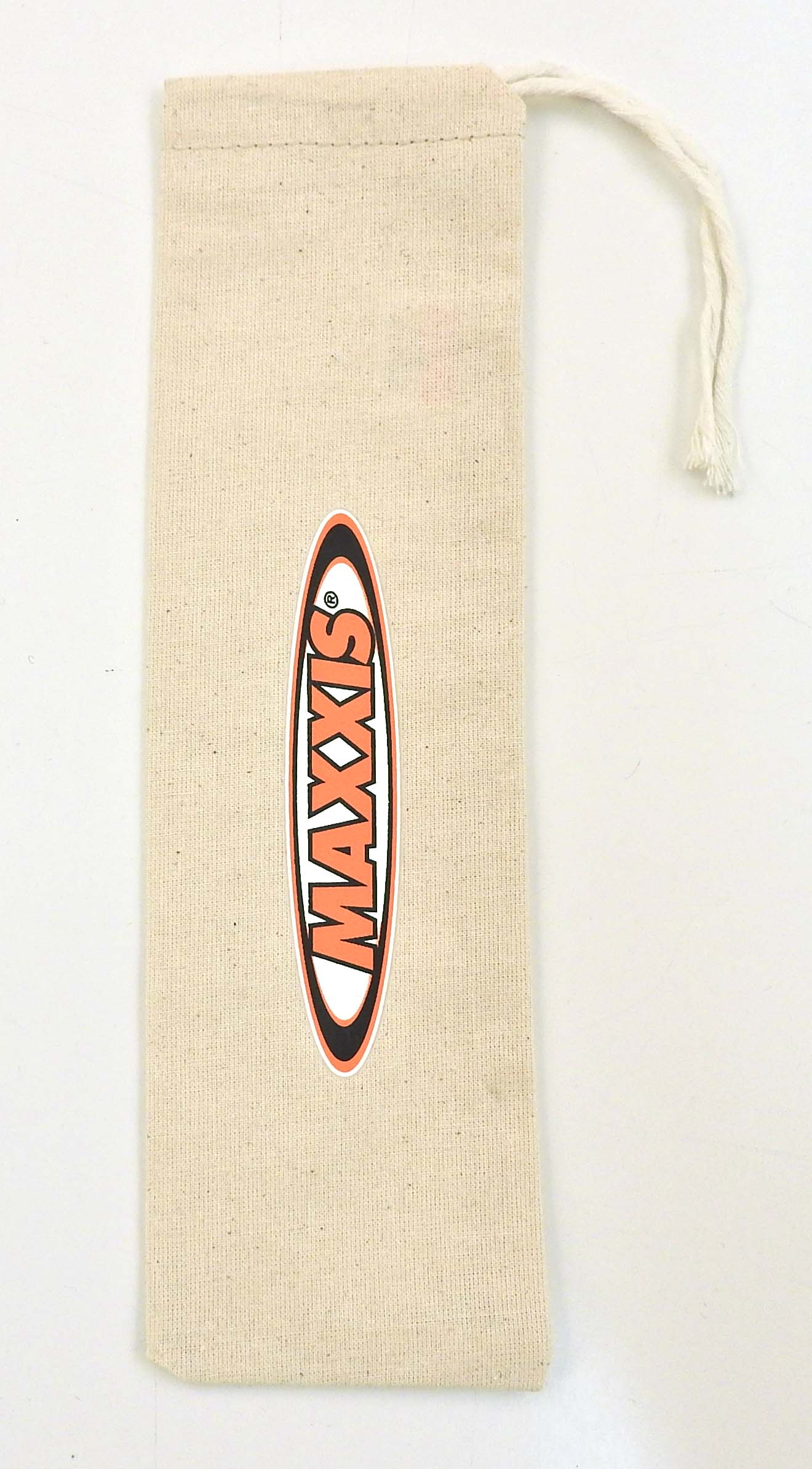 Natural Cotton Drawstring Straw Bag 3 x 11" 2