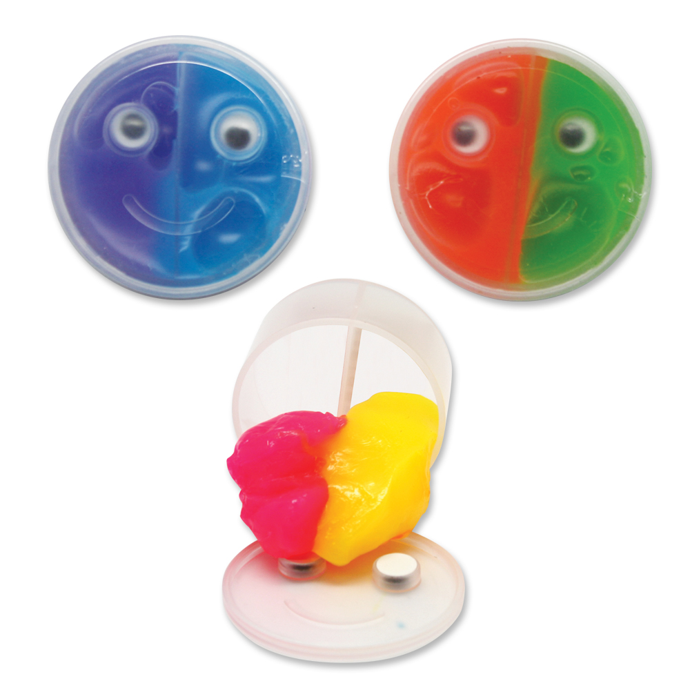 Assorted Colors Smiley Face Slime 3