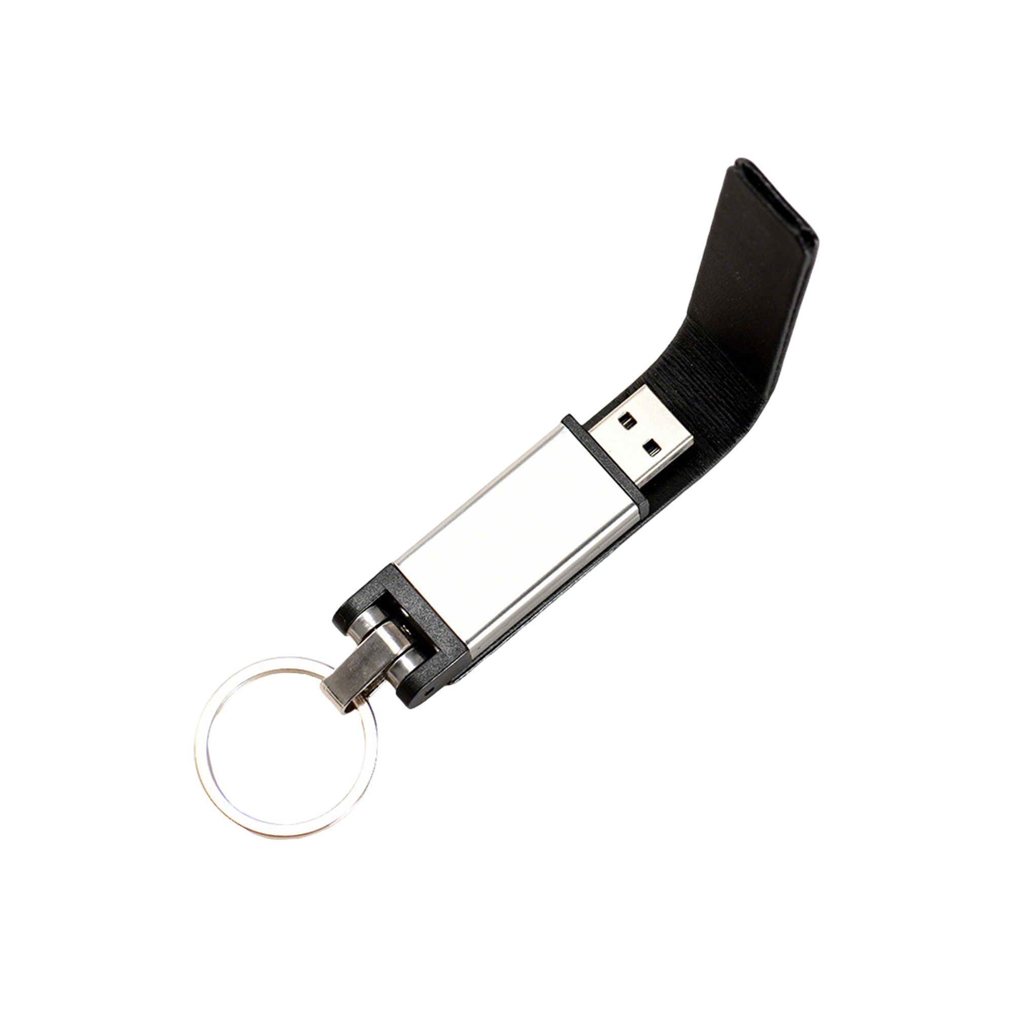 Metal And PU 16 GB USB Flash Drive Keyring 7
