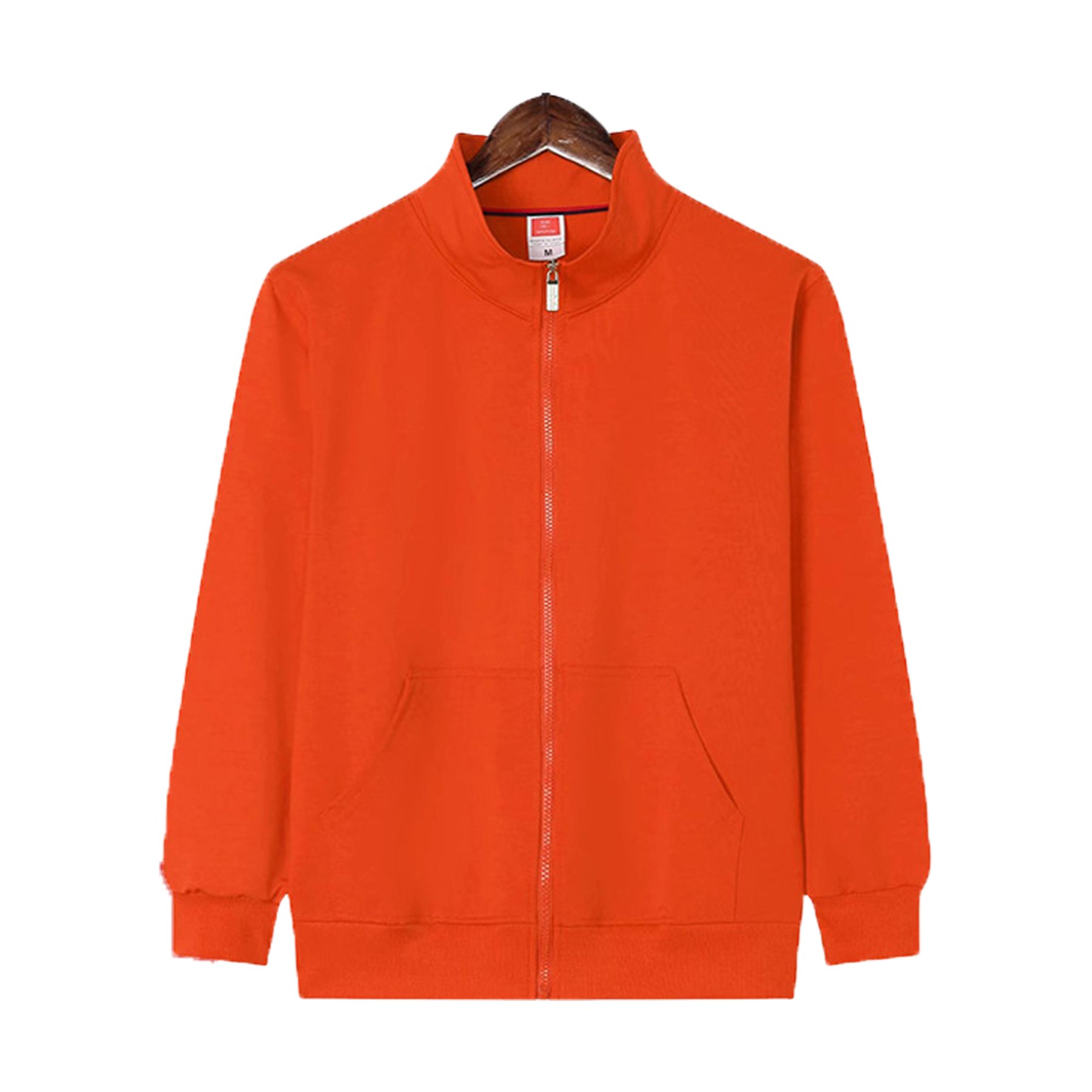 Unisex Stand Collar Full Zipper Sweatshirt 6