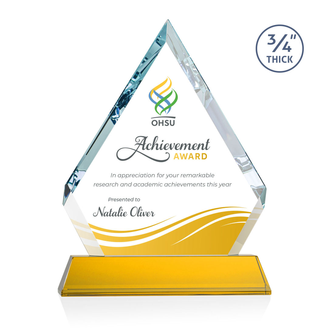 Apex VividPrint™ Award on Newhaven Base - Amber 5