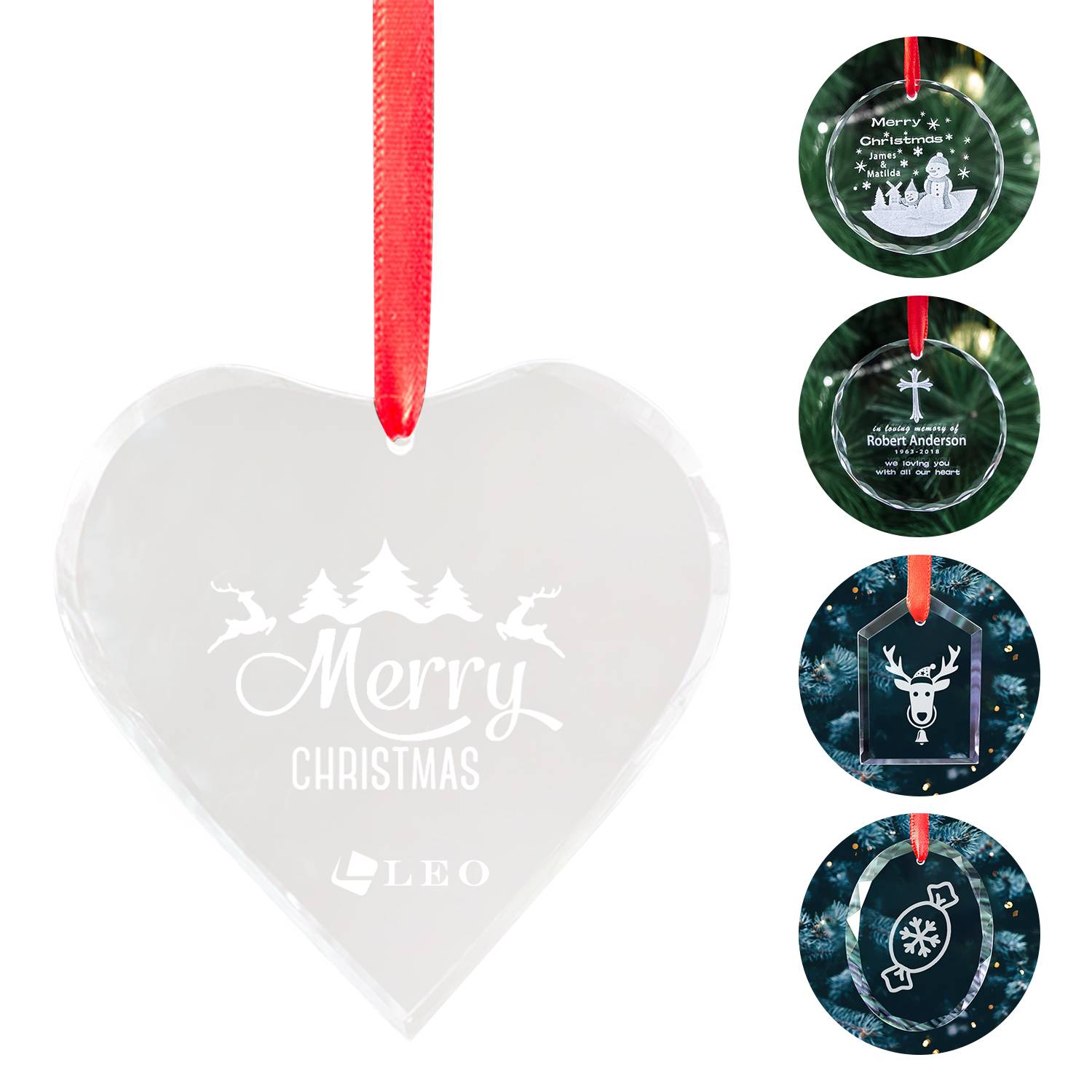 Beveled Glass Ornament 7