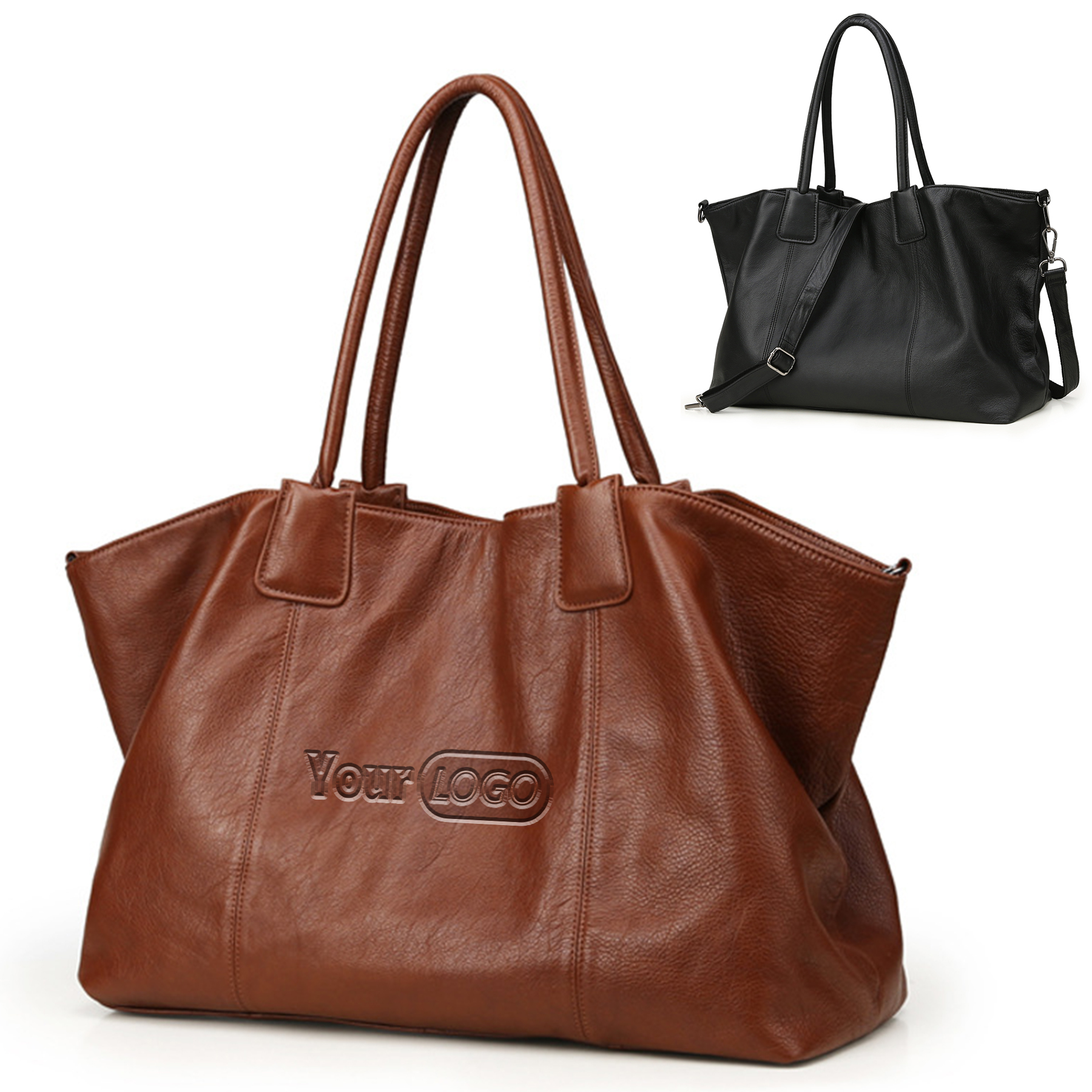 Soft Genuine Leather Top-handle Purse for Women 6