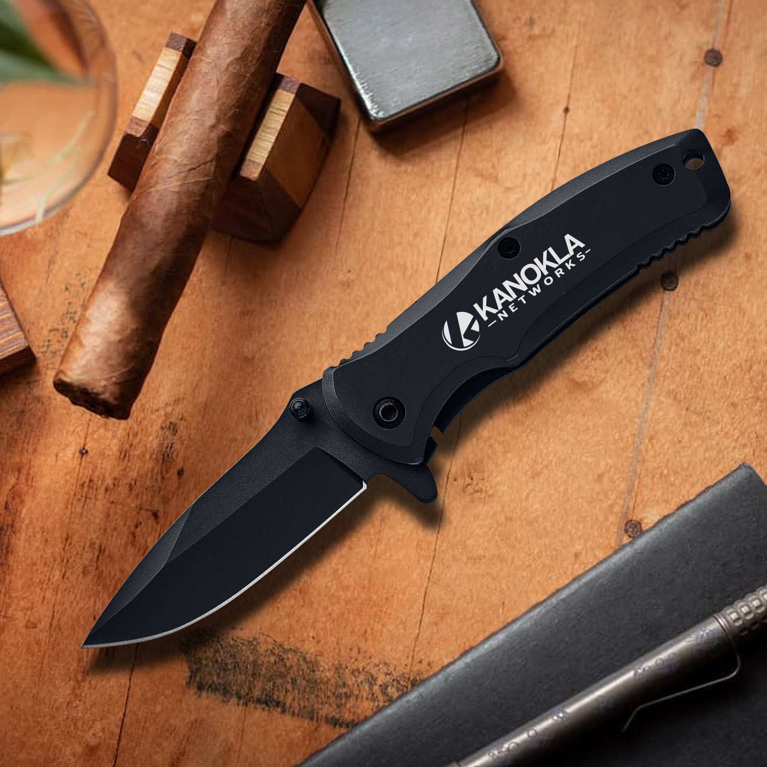 CEDAR CREEK® APEX POCKET KNIFE - BLACK 2