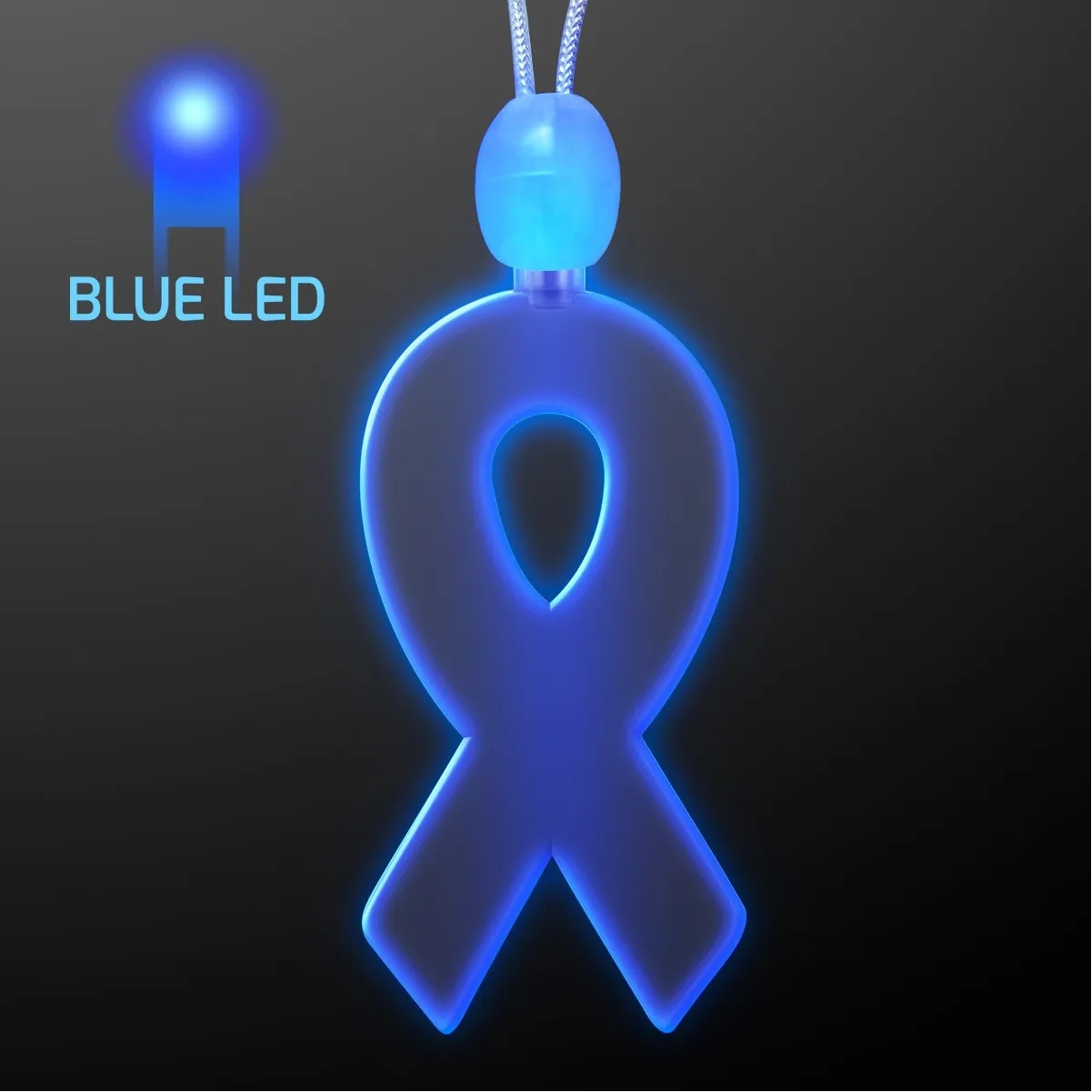 Light-up acrylic ribbon LED necklace 5