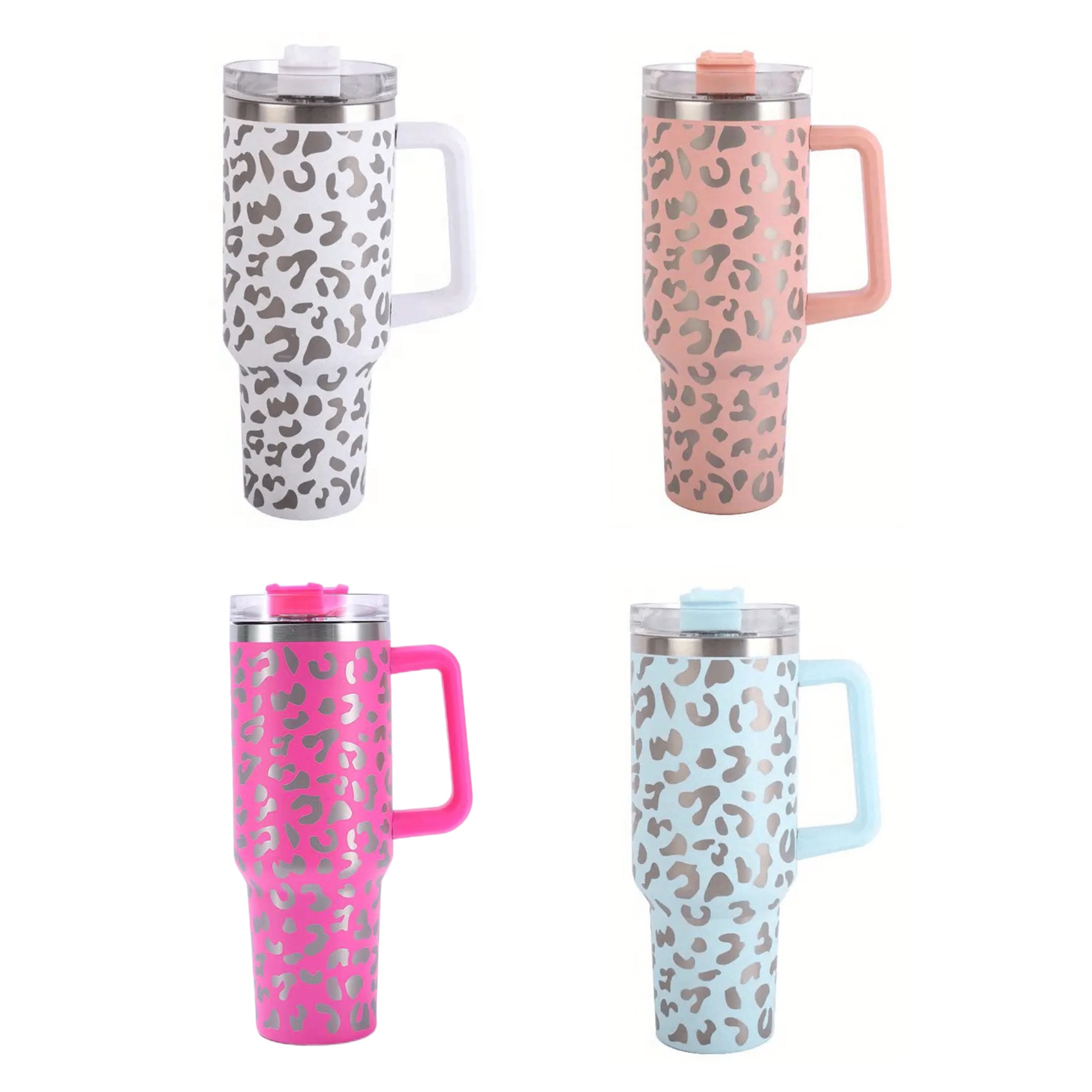 40oz Tumbler with Handle and Straw Lid (direct import) 5