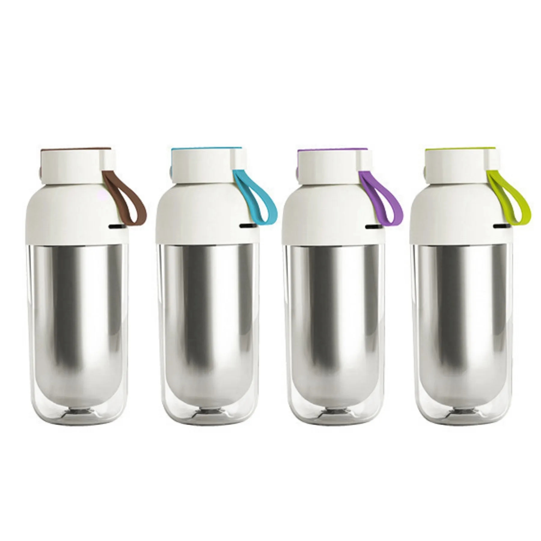 14 OZ Capsule Shape Water Bottle with Lifting Rope 10
