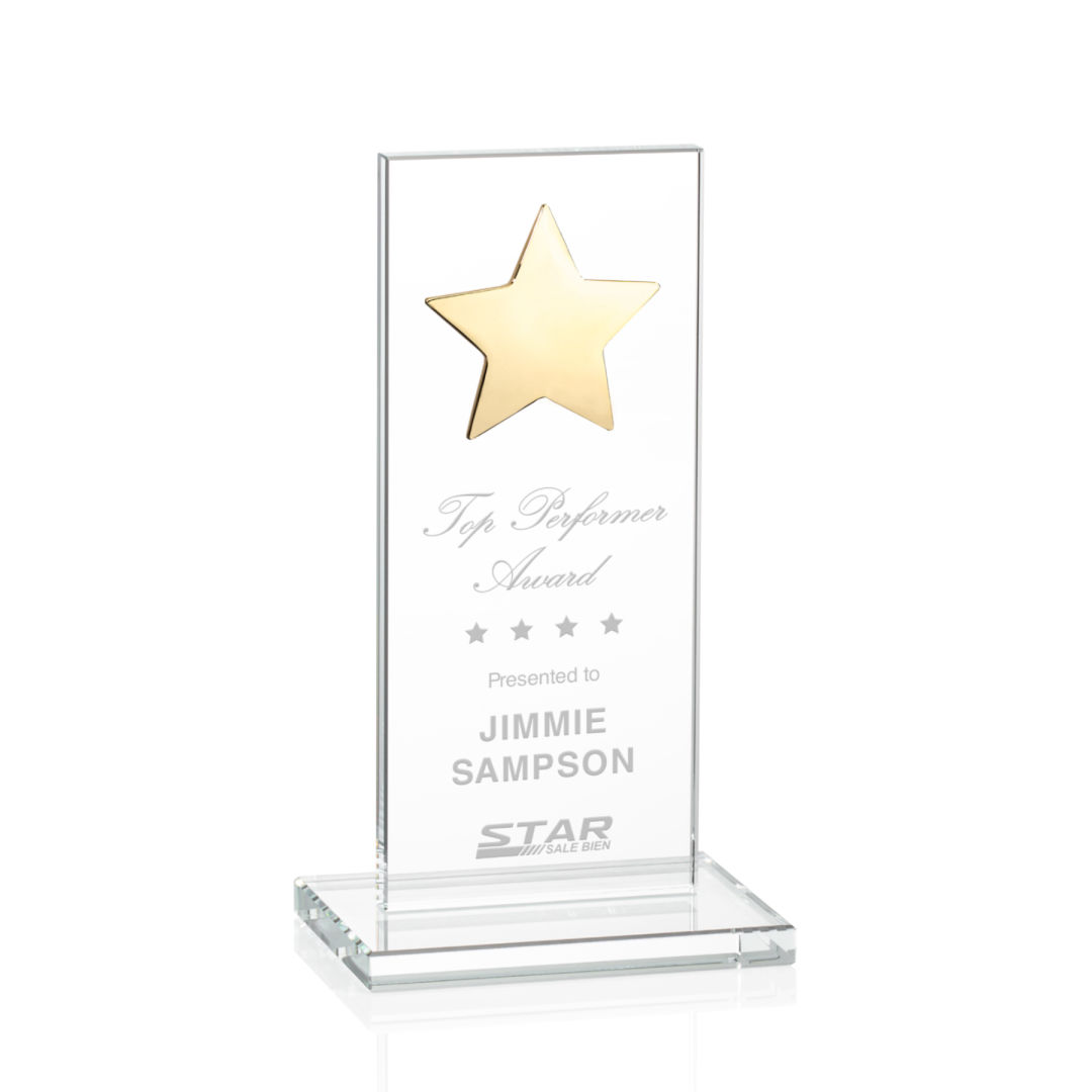 Dallas Star Award - Clear/Gold 2